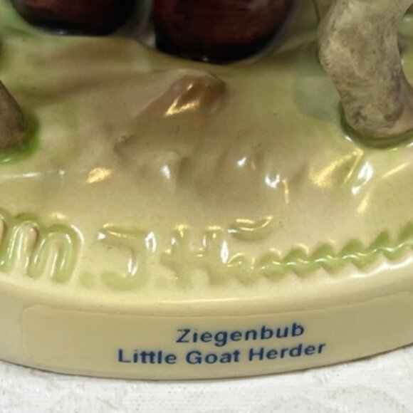 Vintage Goebel Hummel "Little Goat Herder" Boy w/Goats  Figurine #1689 - Picture 8 of 16